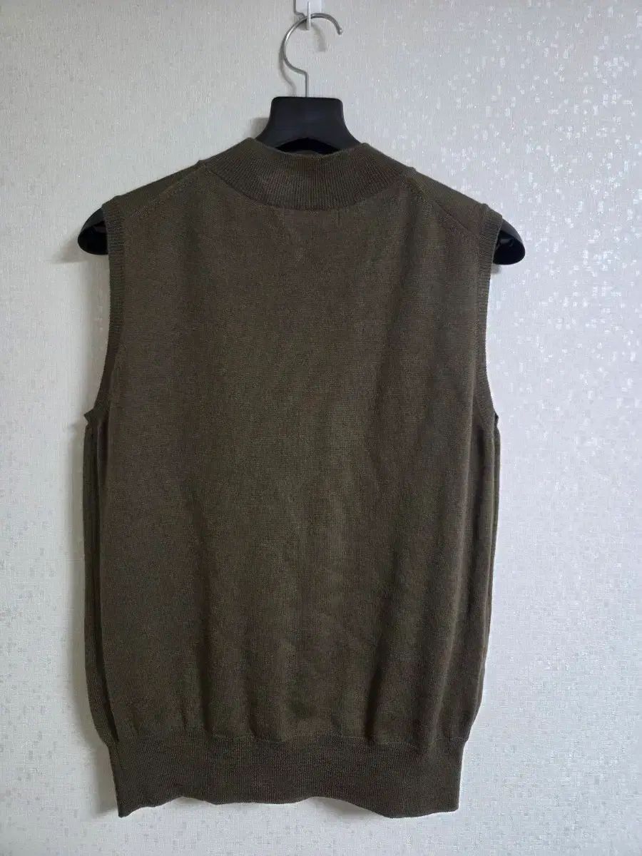 TIME モクネック ウール BEST ベスト カーキ