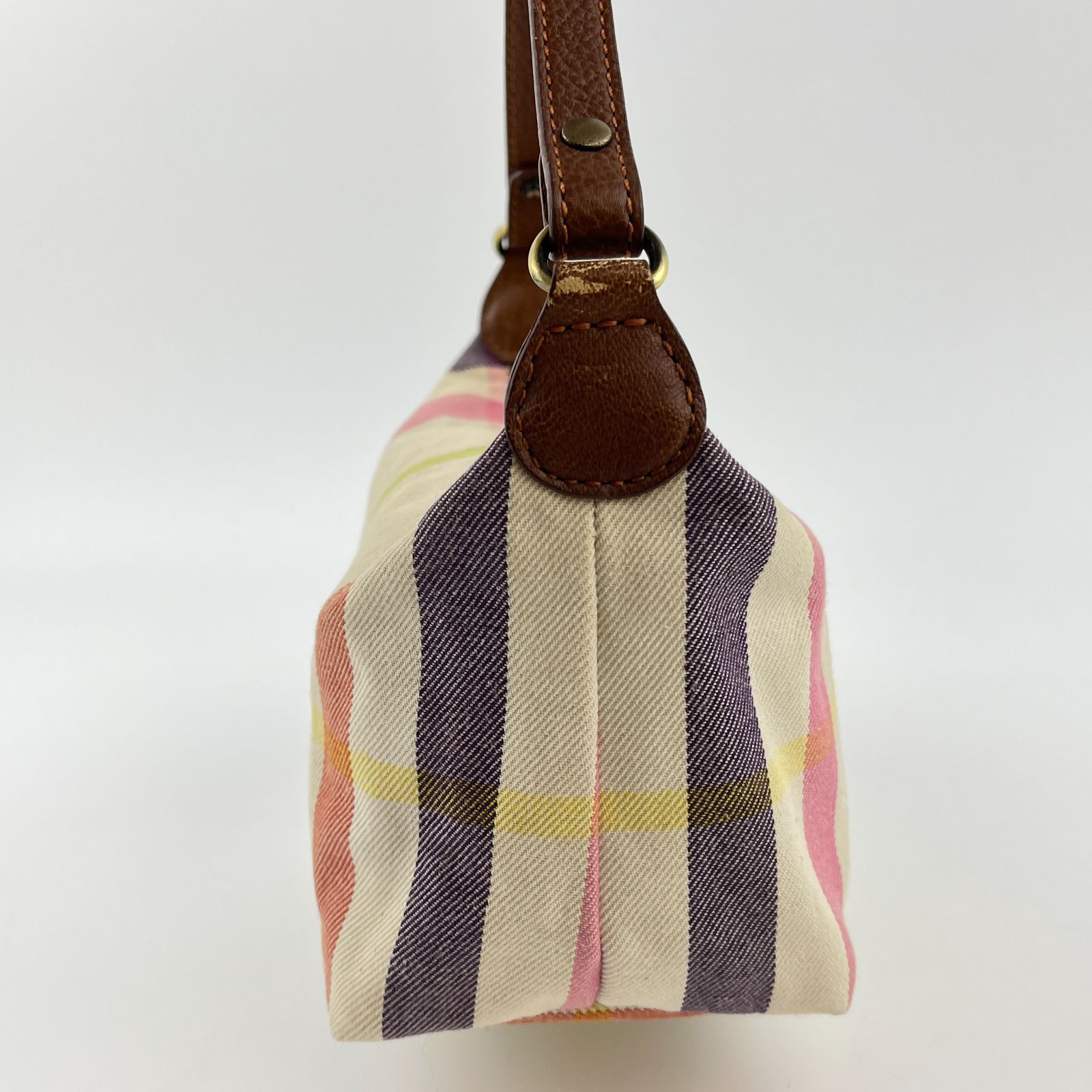 バーバリー　ハンドバッグ　ビンテージ BURBERRY バーバリー ハンドバッグ ブラック ロゴプレート レザー