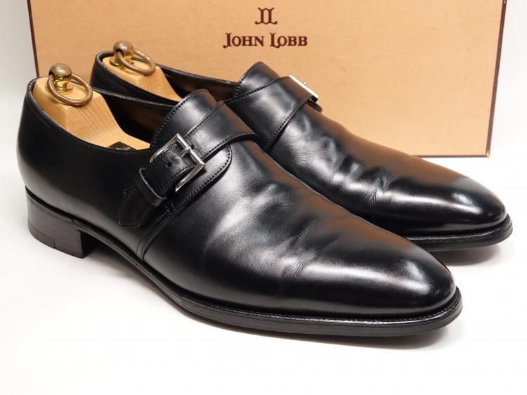 852 1204 上 ジョンロブ マッタ2 ブラック カーフ 9 D 7000