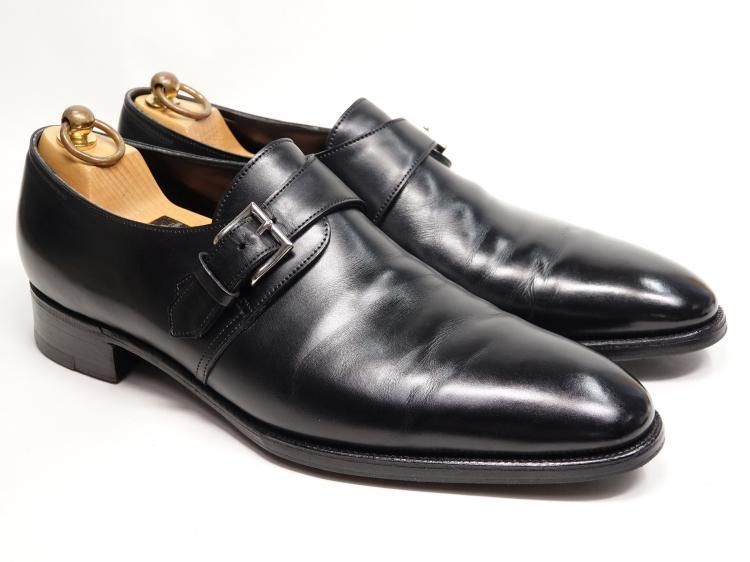 852 1204 上 ジョンロブ マッタ2 ブラック カーフ 9 D 7000