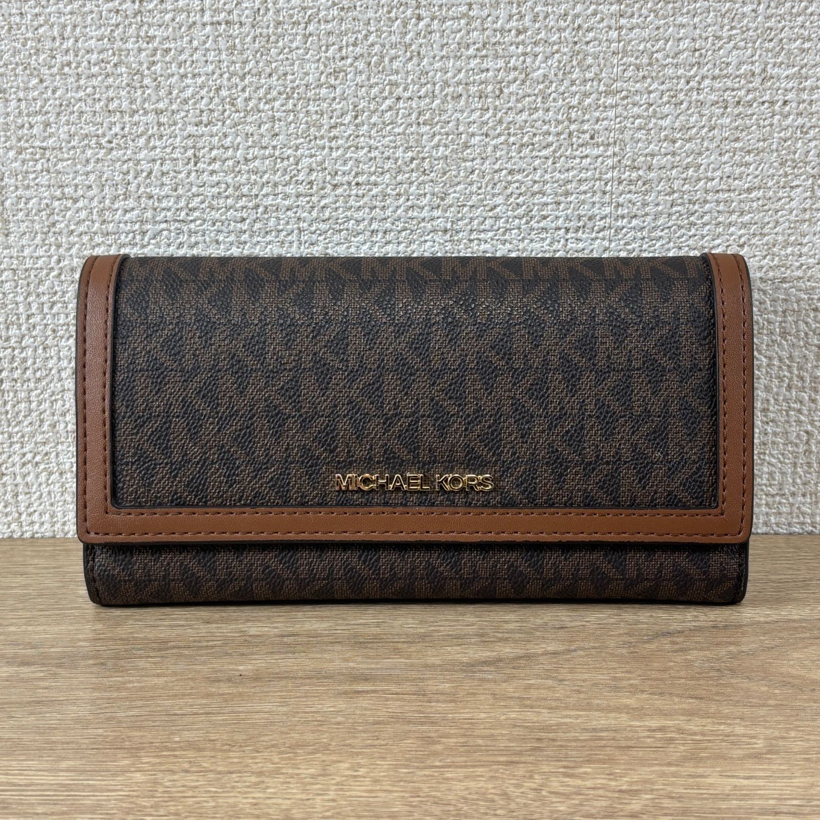 美品 MICHAEL KORS マイケルコース 長財布 フラップウォレット ロング