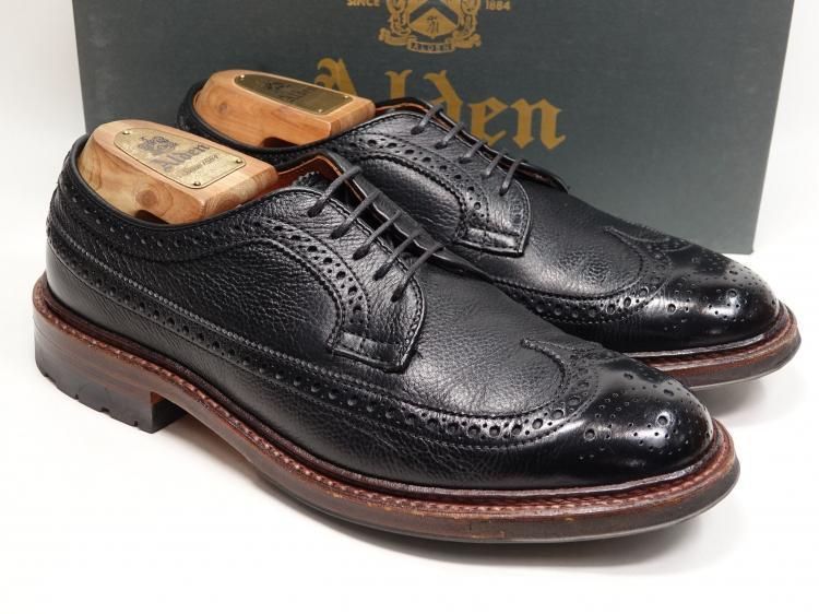 802 1204 使用数回 オールデン ロングウィング ブラック レジーナカーフ 6.5 D 7510 C