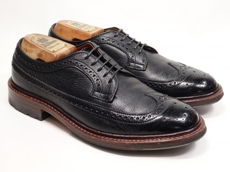 802 1204 使用数回 オールデン ロングウィング ブラック レジーナカーフ 6.5 D 7510 C