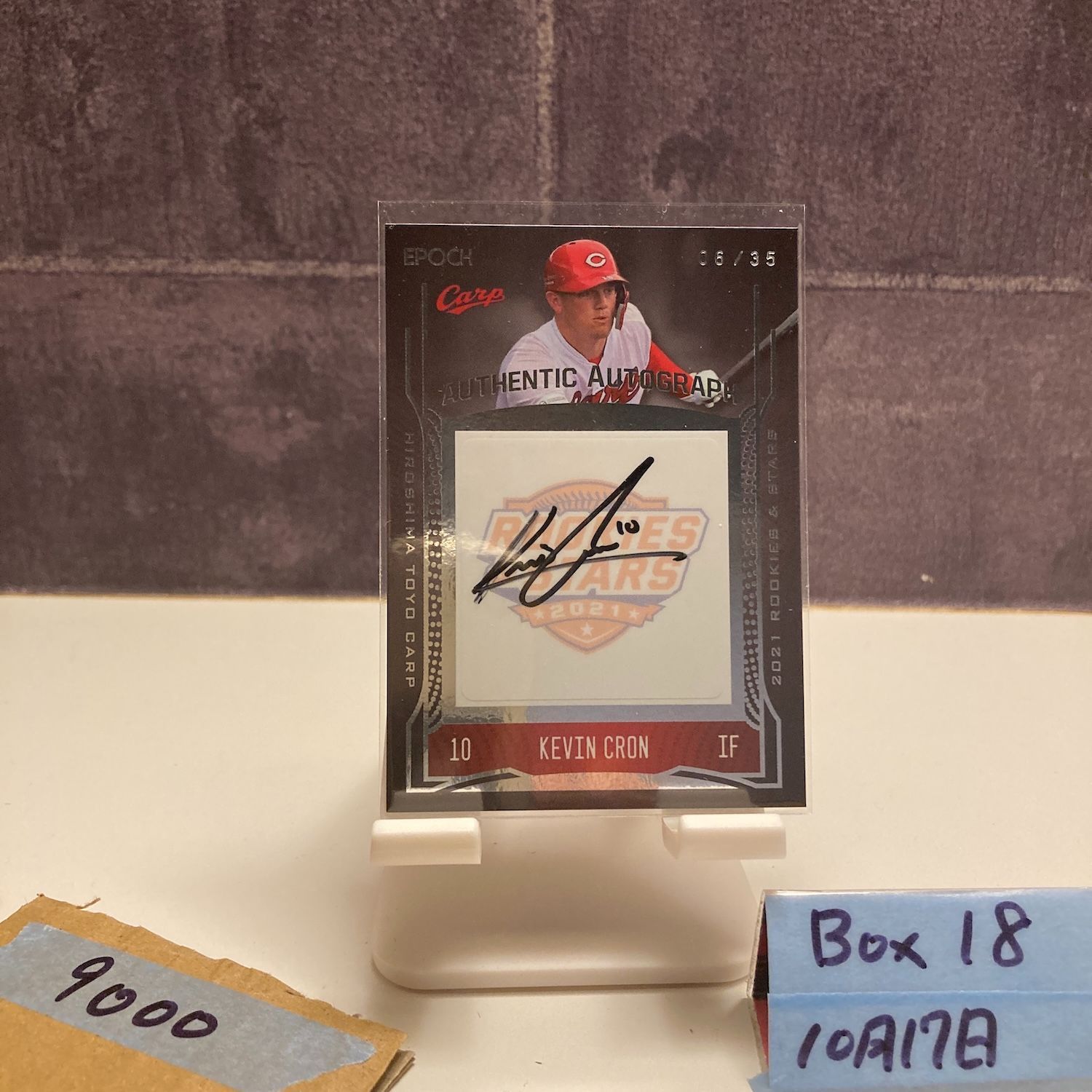 2021 EPOCH Kevin Cron ケビンクロン 06 35 直筆サインカード 広島東洋カープ カード