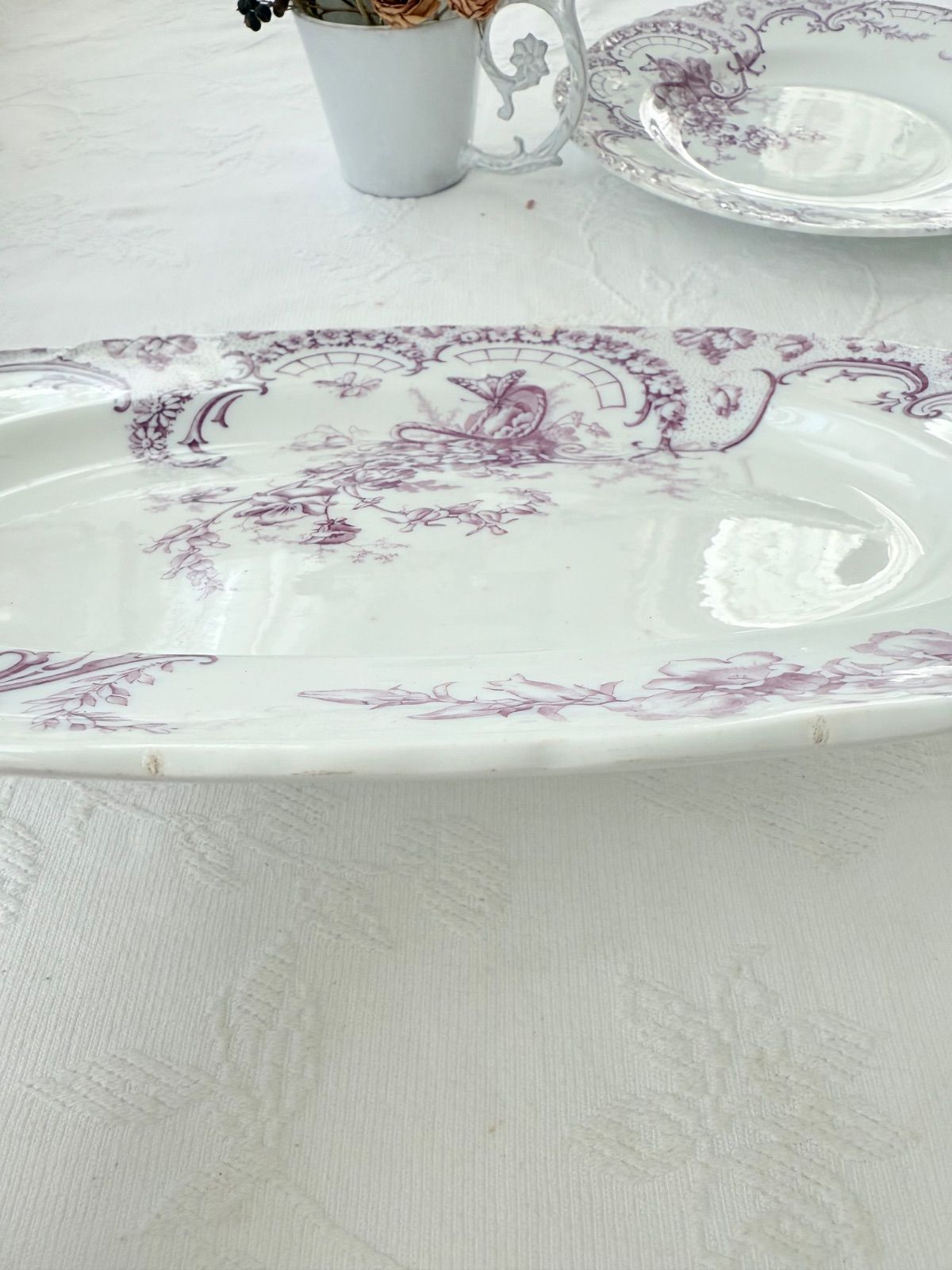  Cauldon England CLARENCE オーバル アンティーク アンティーク雑貨 美術品 アンティーク コレクション