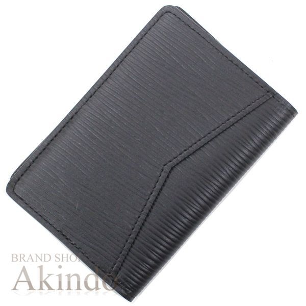 ルイヴィトン カードケース エピ レザー 本革 黒 ブラック オーガナイザー ドゥ ポッシュ 名刺入れ M 60642 メンズ ビジネス パスケース LOUIS VUITTON 便利 ブランド プレゼント ギフト ファッション ビトン