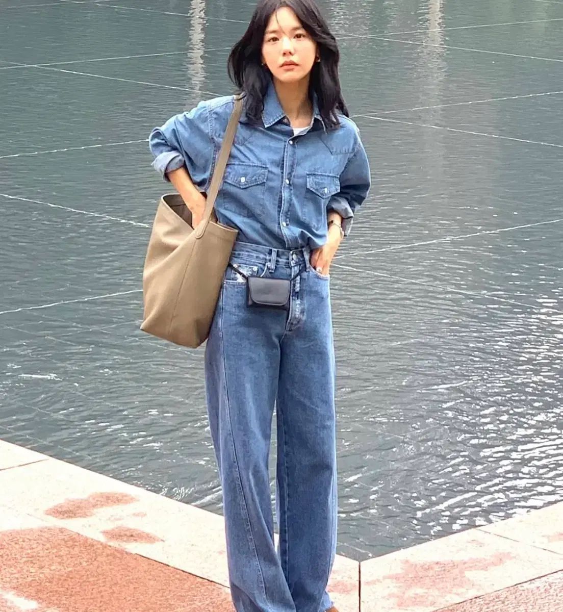 FRESH LABEL ベルトバッグ ブラック