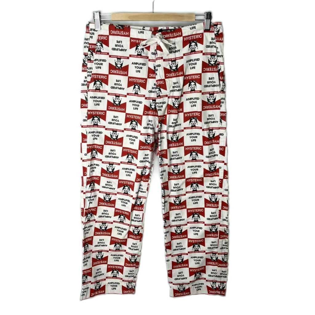 ヒステリックグラマー HYSTERIC GLAMOUR SEE NO EVIL総柄 イージーパンツ ヒスガール パンツ 総柄 S FY