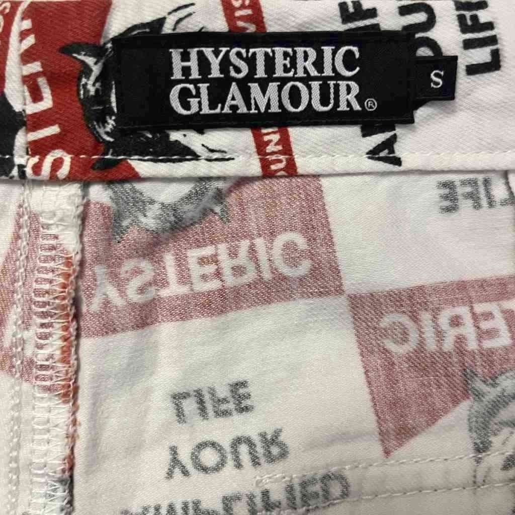  ヒステリックグラマー HYSTERIC GLAMOUR SEE NO EVIL総柄 イージーパンツ ヒスガール パンツ 総柄 S FY その他 パンツ