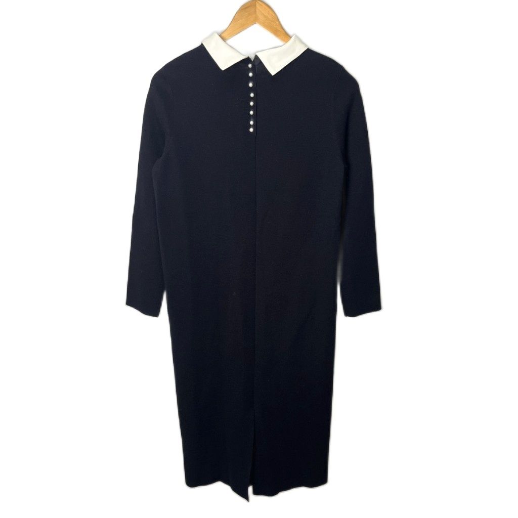 ドレステリア DRESSTERIOR バックフェイクパールニットワンピース