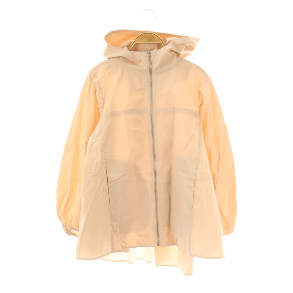 ヨリ yori バックギャザー撥水パーカー F ピンクベージュ DO OS
