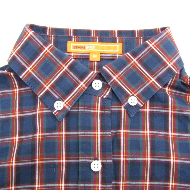 ビームスゴルフ 長袖シャツ トップス チェック柄 ゴルフウエア