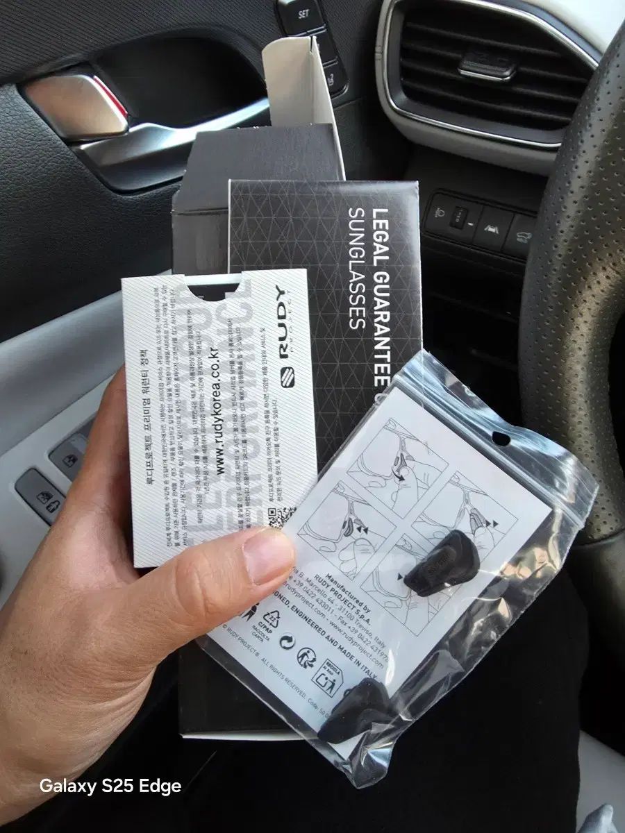 RUDY PROJECT ルディプロジェクト サングラス 保証書 部品 スピンシールド エア