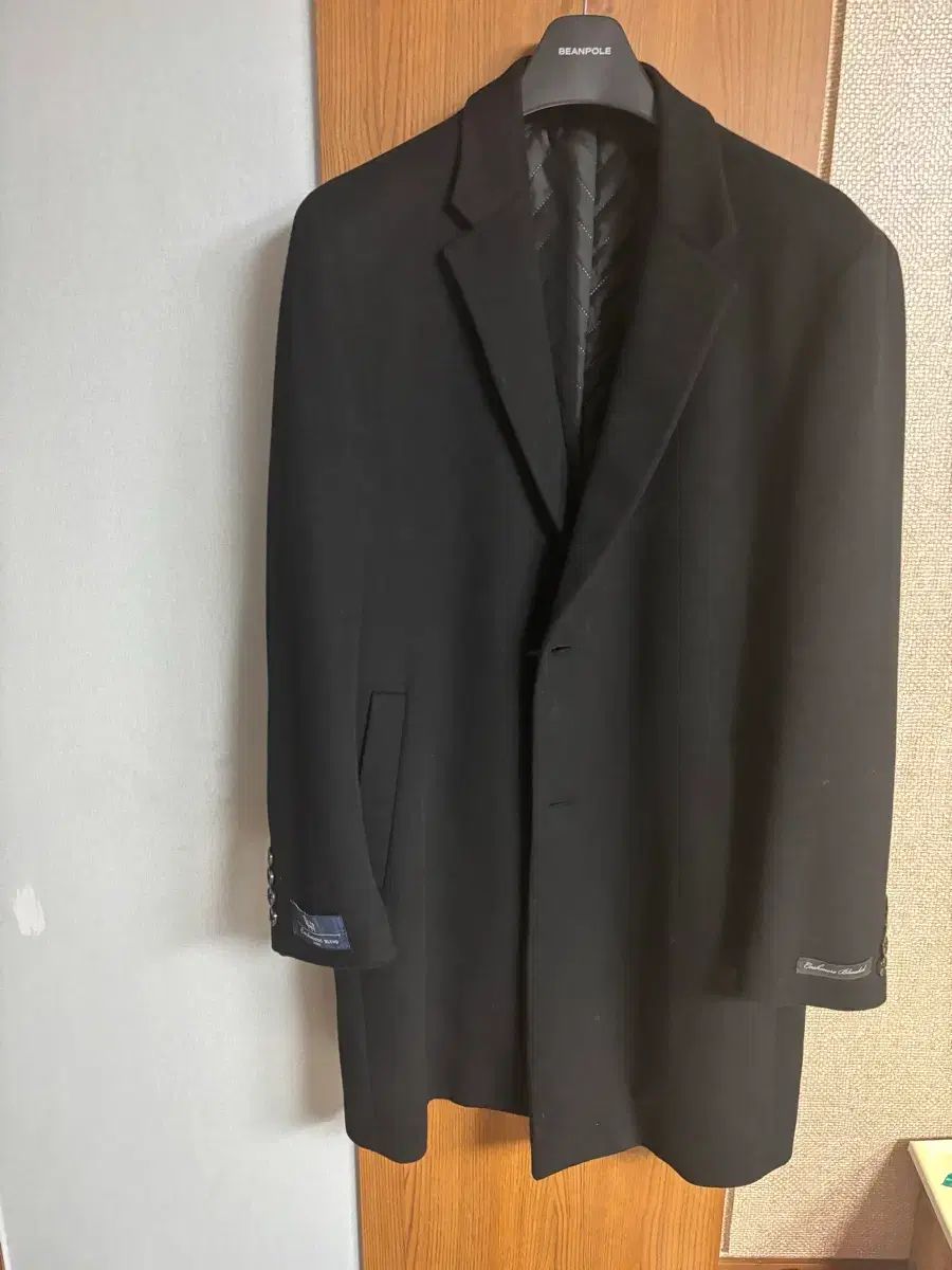 ANDZ カシミア ブレンディッド ブラックコート 105サイズ 良好 11万円