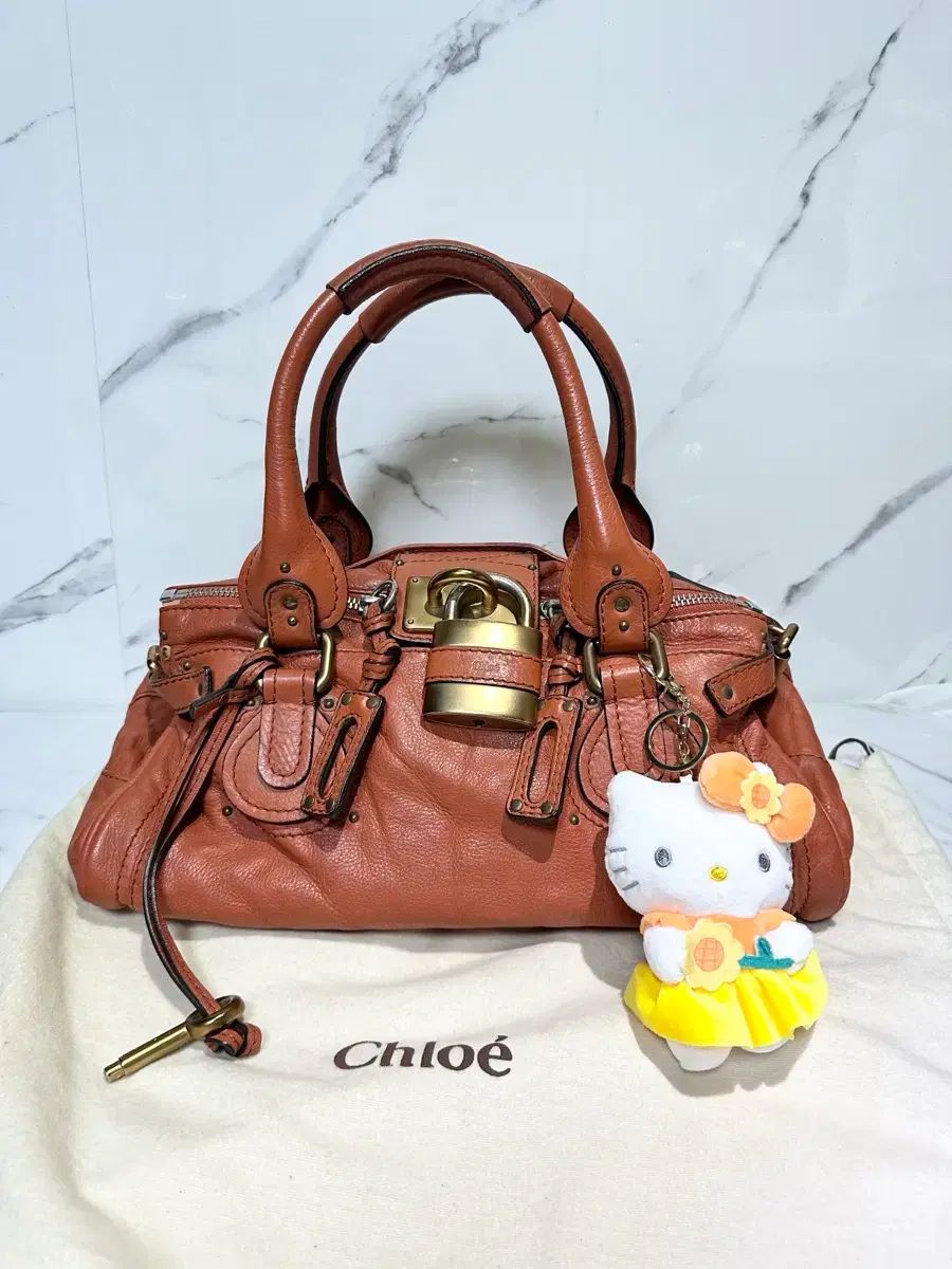 A 正規品 クロエ パディントンバッグ ブラウンオレンジ - メルカリ