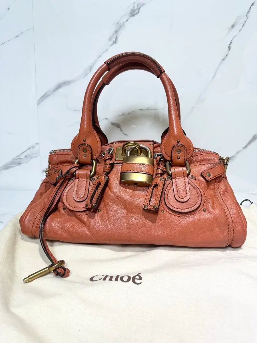 A 正規品 クロエ パディントンバッグ ブラウンオレンジ - メルカリ