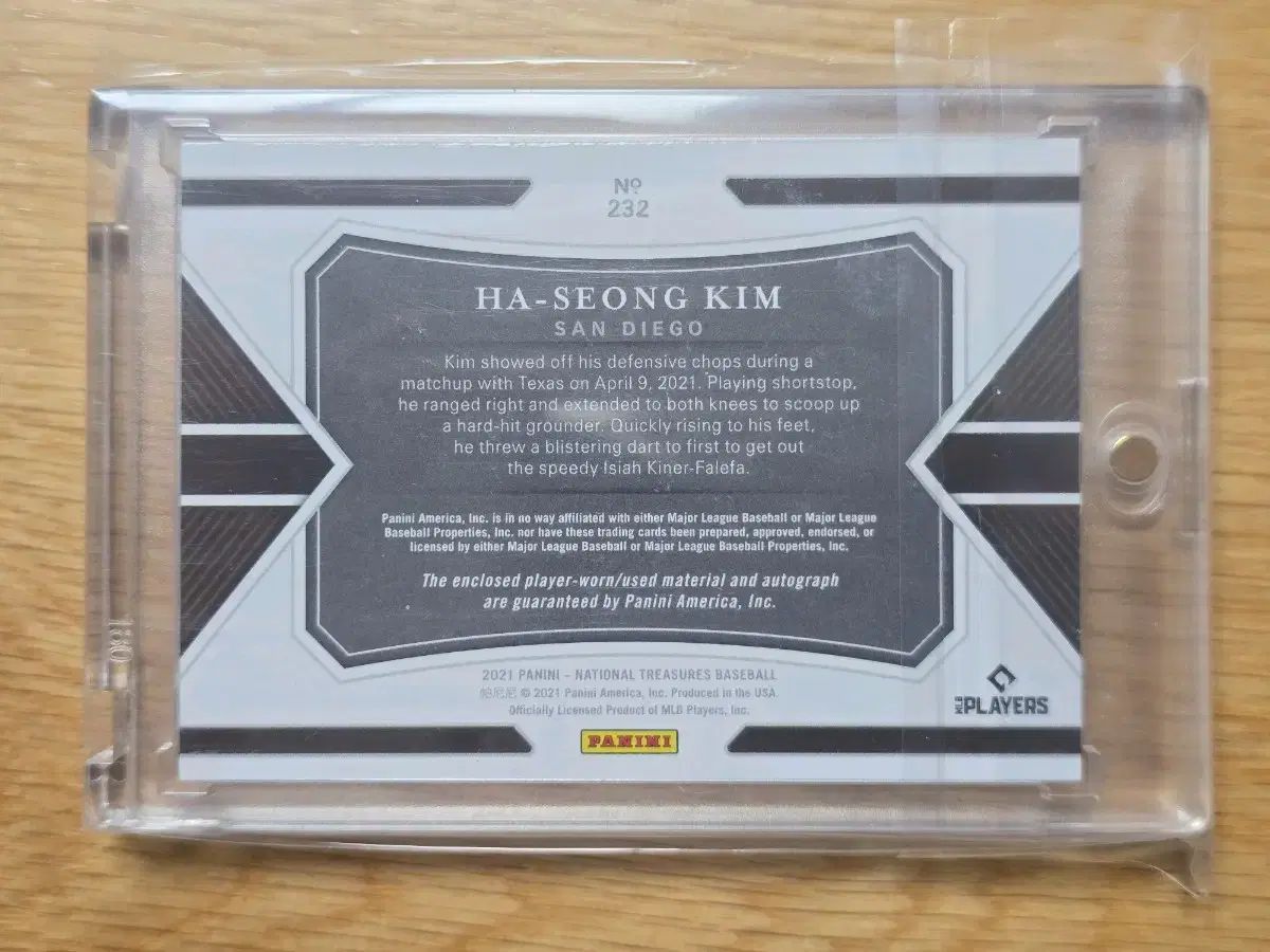 2021 NT キム ハソン パッチ オンオート RC 49