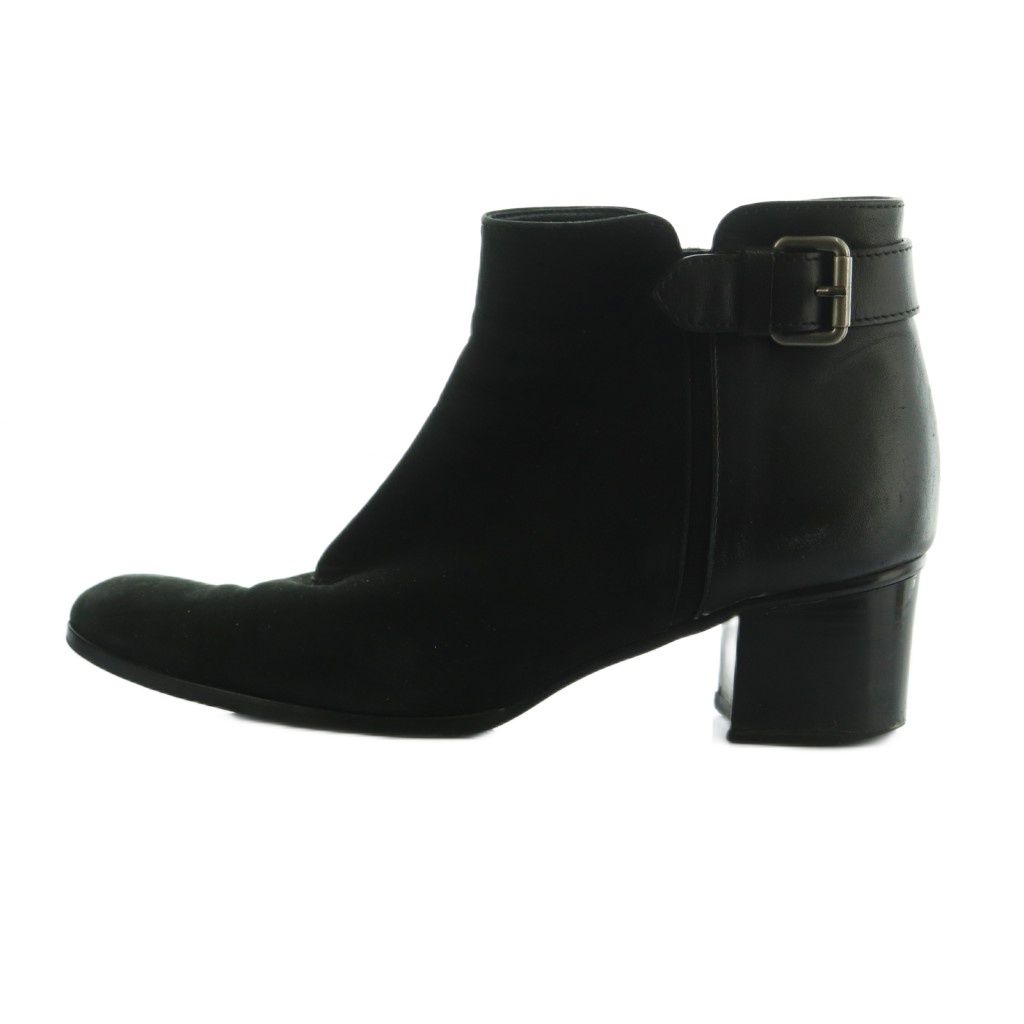 銀座かねまつ GINZA Kanematsu ショートブーツ チャンキーヒール 23.5