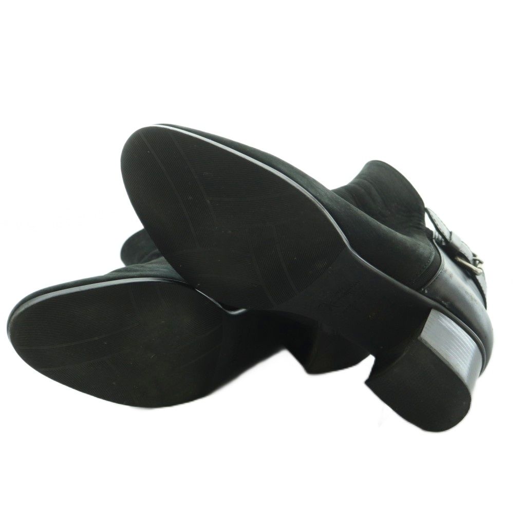 銀座かねまつ GINZA Kanematsu ショートブーツ チャンキーヒール 23.5