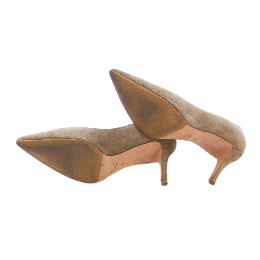 PELLICO グレージュ スエード ヒールパンプス　36 ペリーコ PELLICO パンプス ポインテッドトゥ ハイヒール スエード