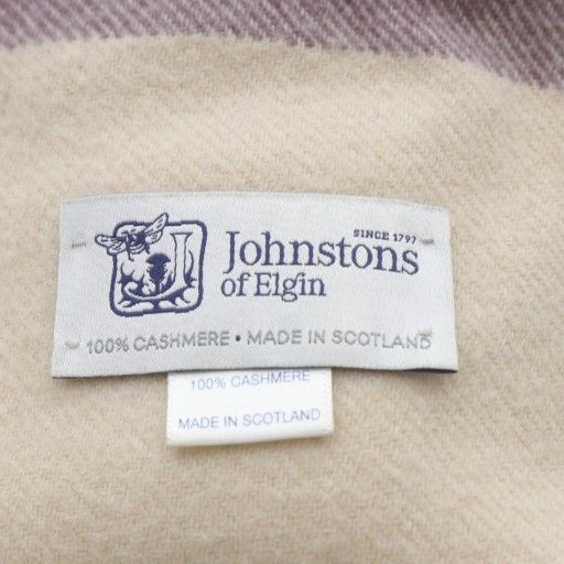  ジョンストンズオブエルガン Johnstons of Elgin ストール マフラー カシミヤ フリンジ グレー ベージュ パープル YO 25 ストール ショール 小物