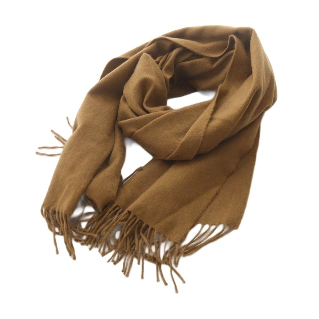 ベグアンドコー Begg Co ストール マフラー カシミヤ フリンジ ブラウン YO 11