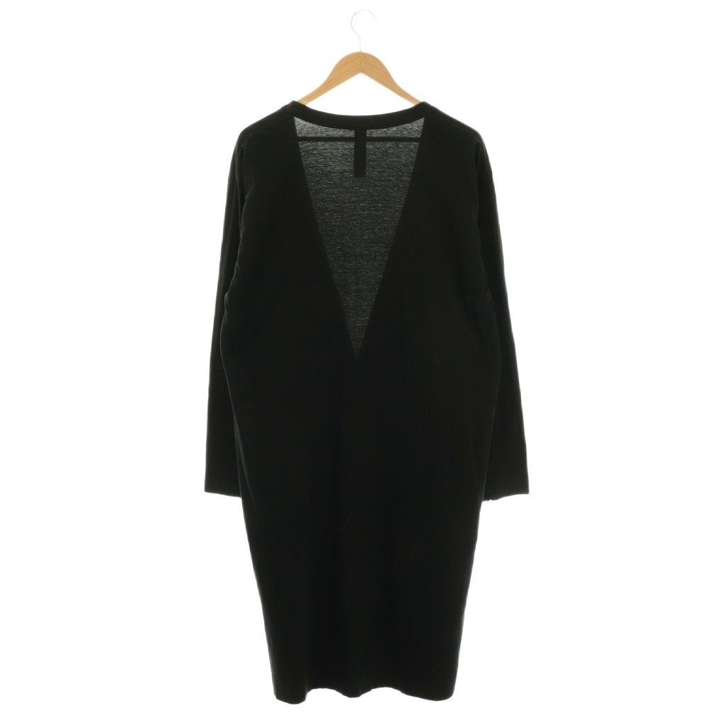 Ground Y スウェット ロングカーディガン ジャケット コート ブラック Ground Y スウェット ロングカーディガン ジャケット コート ブラック