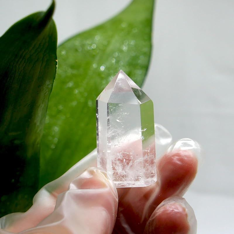 新品】 [TANAKA・YA] 水晶浄化用 水晶 ポイント 水晶原石 5個セット