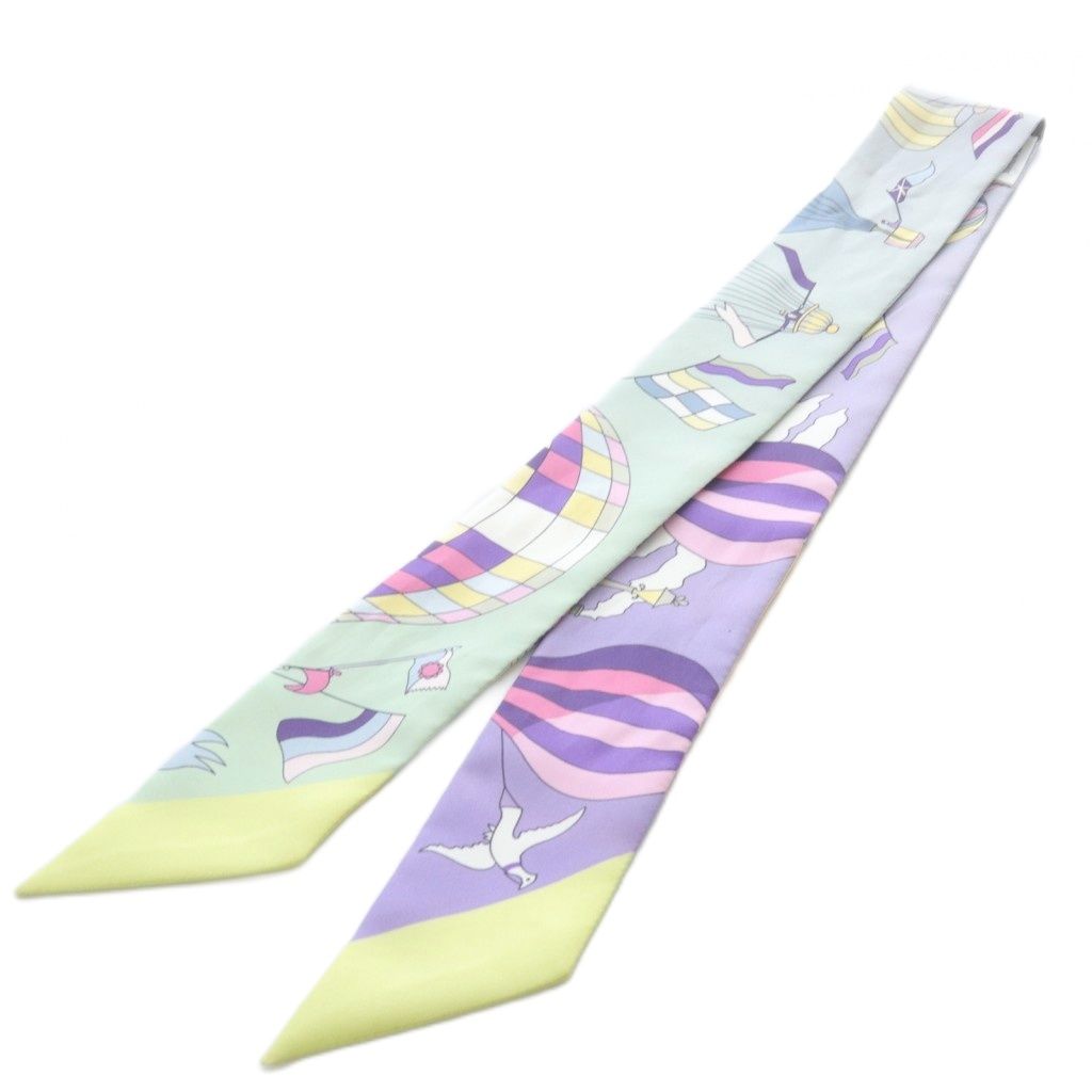 エルメス HERMES ツイリー LES FOLIES DU CIEL 大空の狂気 スカーフ 総