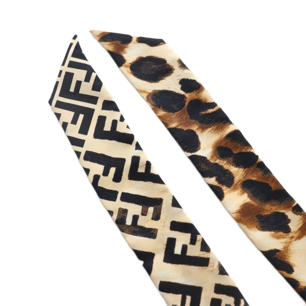 フェンディ FENDI ラッピー Wrappy スカーフ FFロゴ レオパード柄
