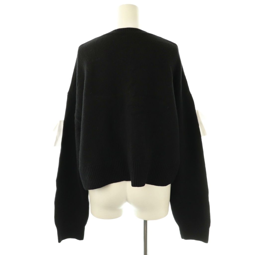 ENFÖLD ブラック カーディガン 38 FRILL DECO CARDIGAN｜38｜BLK｜KNIT WEAR｜|ENFÖLD OFFICIAL ONLINE
