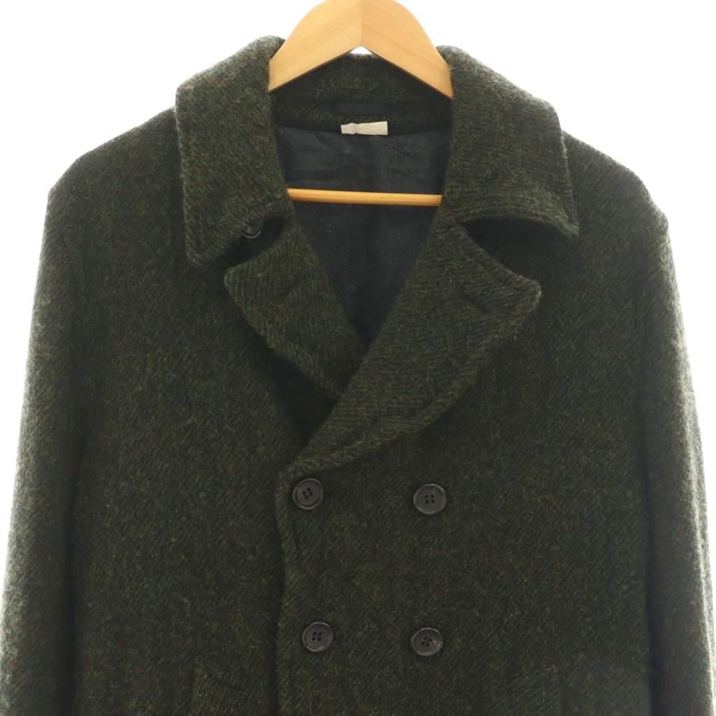 【レア】コムデギャルソン コム・デ・ギャルソン オム ダークグリーン コート COMME des GARCONS HOMME 綿ナイロンウェザーフーデッドコート