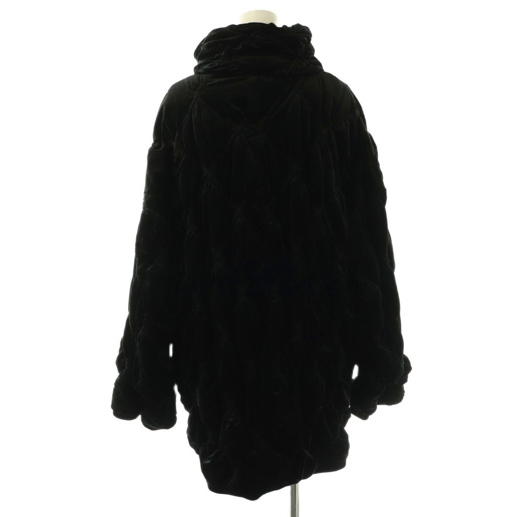 アメリヴィンテージ Ameri VINTAGE 24 AW VELOUR QUILTING STAND COLLAR BLOUSON ブルゾン アウター 中綿 S ブラック CX OS SH