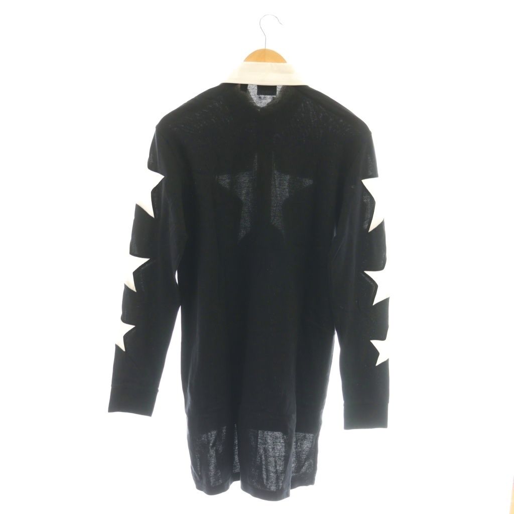 バーバリー BURBERRY スターシャツワンピース XS 黒 ブラック 白 ホワイト 星柄 CX OS