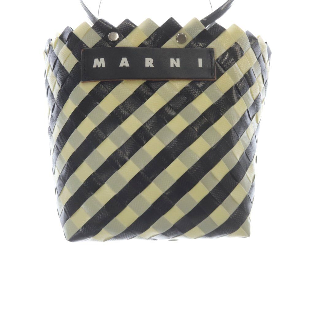  マルニ MARNI MARKET TAHA BAG バッグ ハンドバッグ アイボリー 黒 その他 バッグ