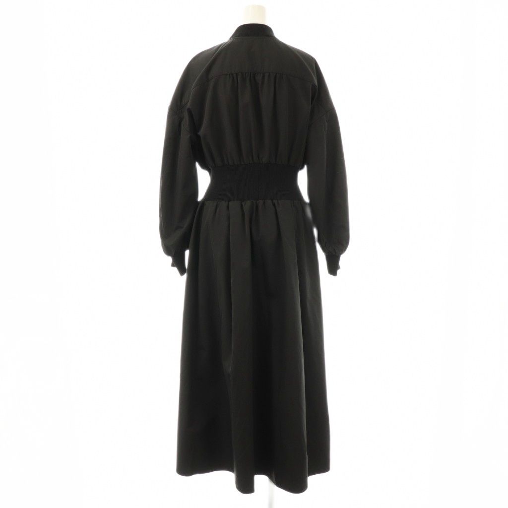 アルアバイル allureville 25 AW ボンバーワンピース ロング 2 ブラック ES OS SH