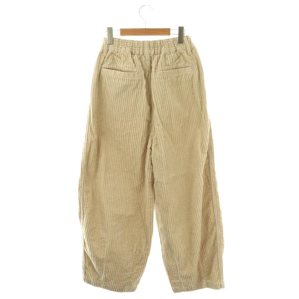 ハーベスティ 25 AW ビッグコーデュロイサーカスパンツ ワイド タック 2 ライトベージュ CX OS SH