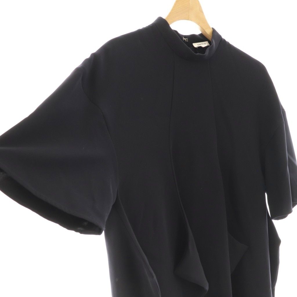  エンフォルド ENFOLD 24 SS SQUARE-HEM プルオーバー カットソー 38 ブラック ES OS SH その他 トップス