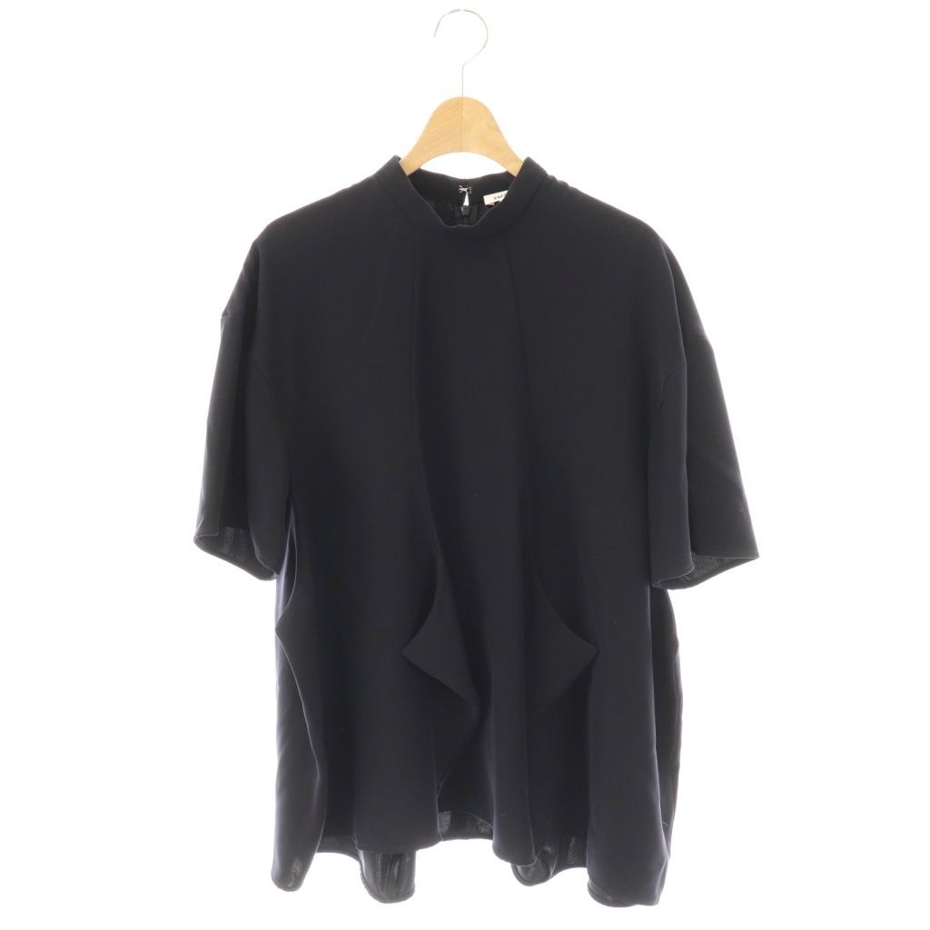 エンフォルド ENFOLD 24 SS SQUARE HEM プルオーバー カットソー 38 ブラック ES OS SH