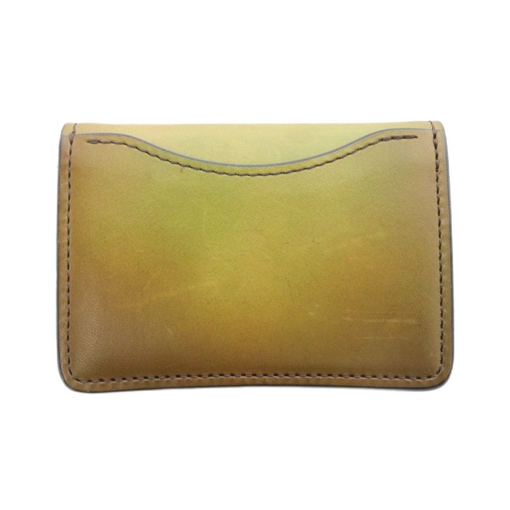 ワイルドスワンズ WILDSWANS TONGUEコイン-カードケースサドルプルアップ 茶 ブラウン 緑