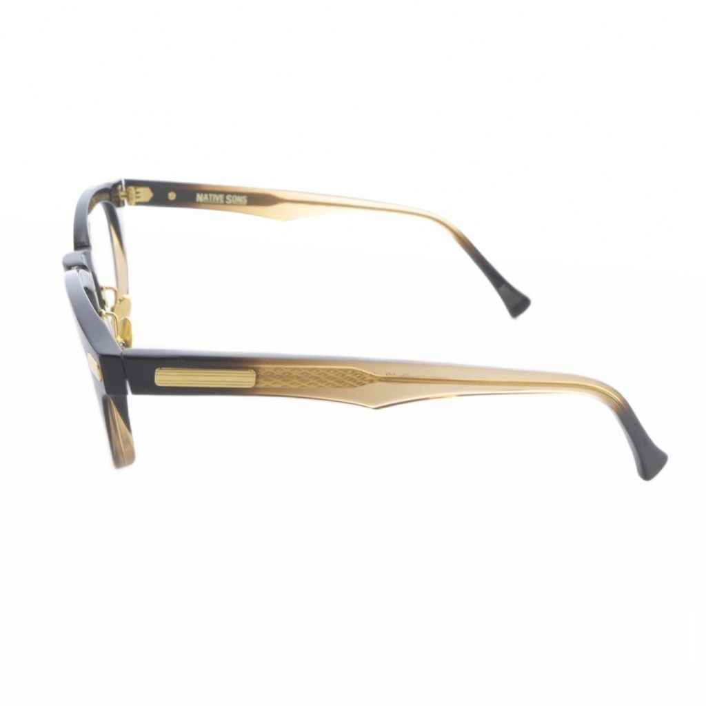 ネイティブサンズ NATIVE SONS Nelson ネルソン ウェリントンフレーム 眼鏡 48 22-146 茶