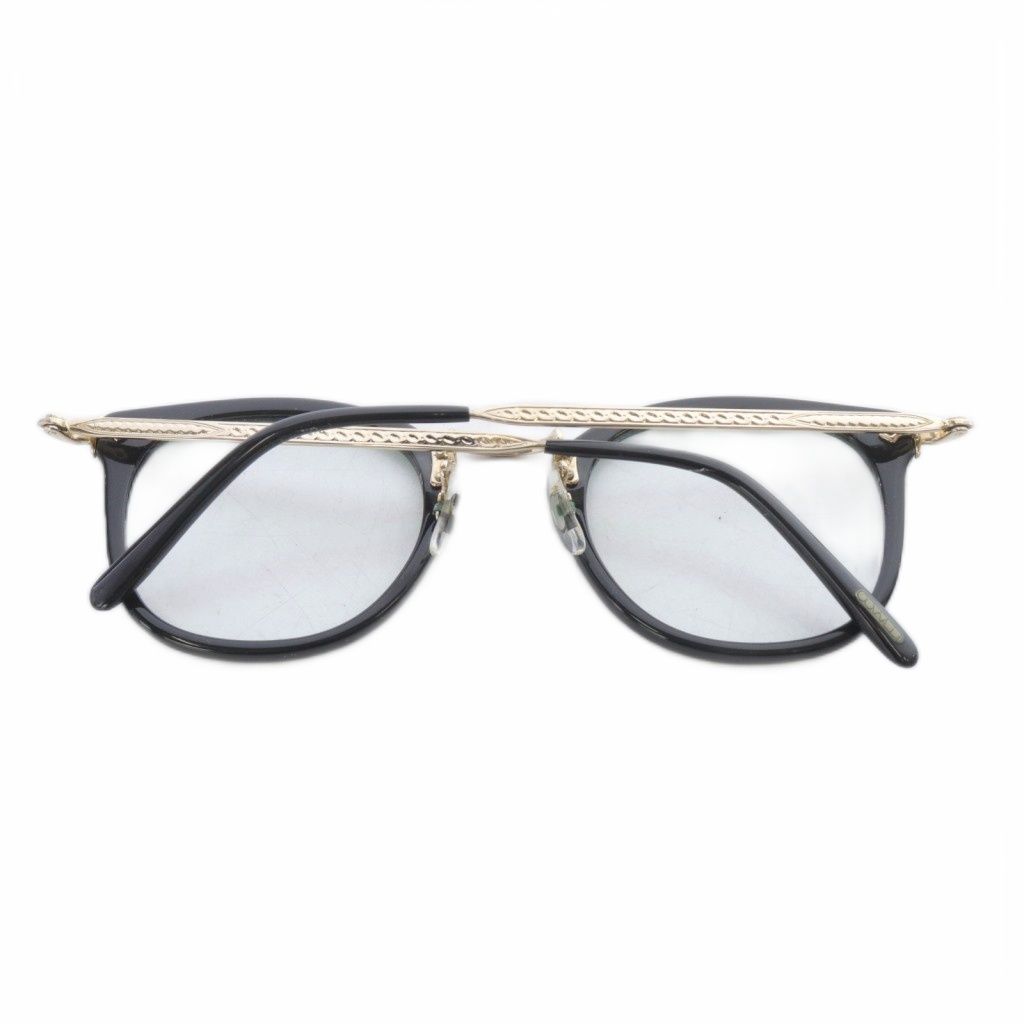オリバーピープルズ OLIVER PEOPLES 506 眼鏡 メガネ 47 21 142 黒 ゴールド色