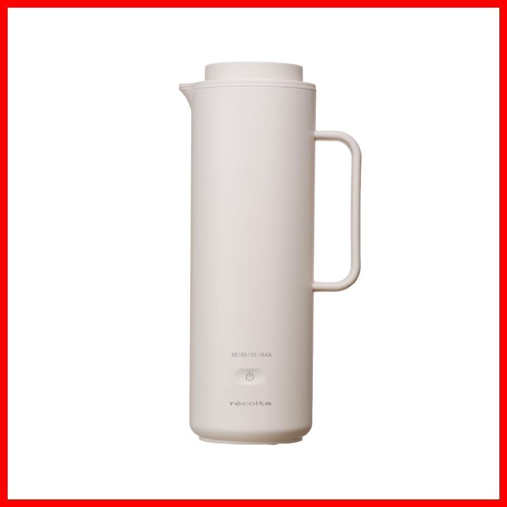 スマート ケトル 300 W 電気ケトル 軽量 タンブラー型 温度設定 海外対応 持ち運び ポット 湯沸かし スリム 保温 オフィス スマートケトル 旅行 出張 一人用 レコルト シンプル おしゃれ 電源コード付 recolte REK-1 ホワイト