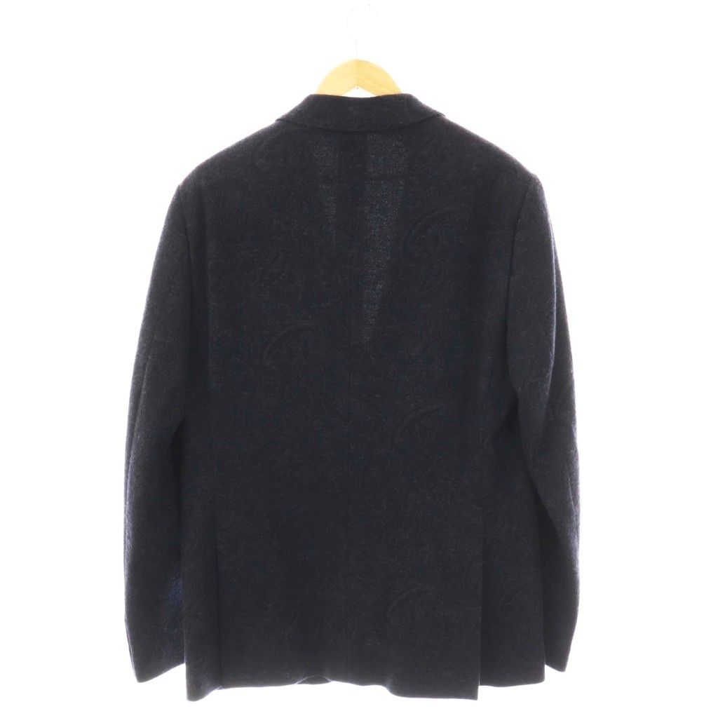 エトロ ETRO New jersey ペイズリー柄 ウール テーラードジャケット