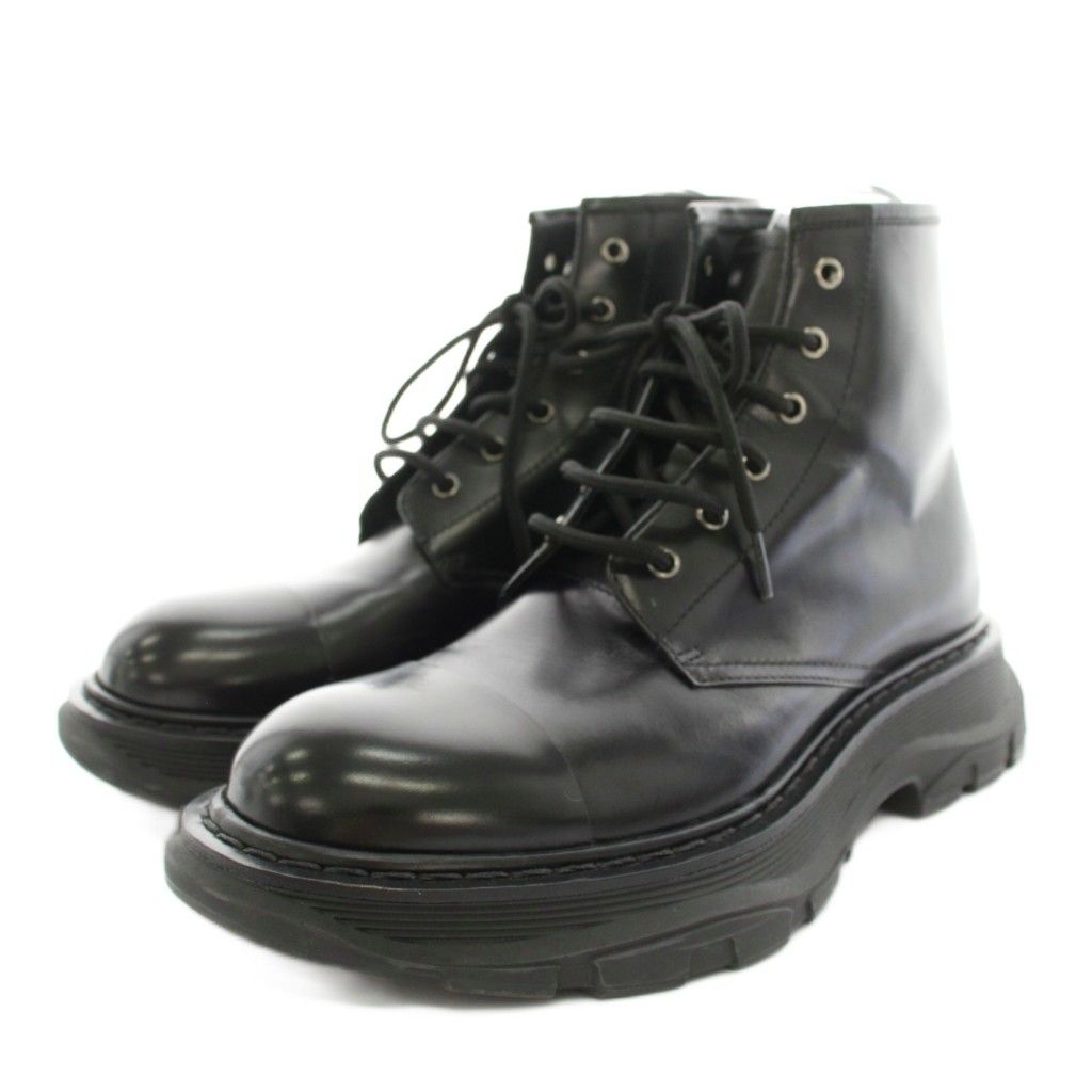 Alexander McQueen 2010ss ショートブーツ アレキサンダーマックイーン ALEXANDER MCQUEEN レースアップレザー
