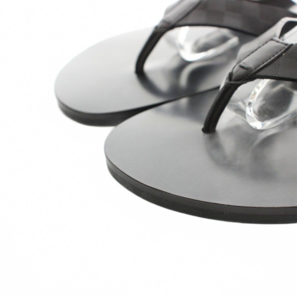 ルイヴィトン LOUIS VUITTON ビーチサンダル トング ダミエ レザー 7.5