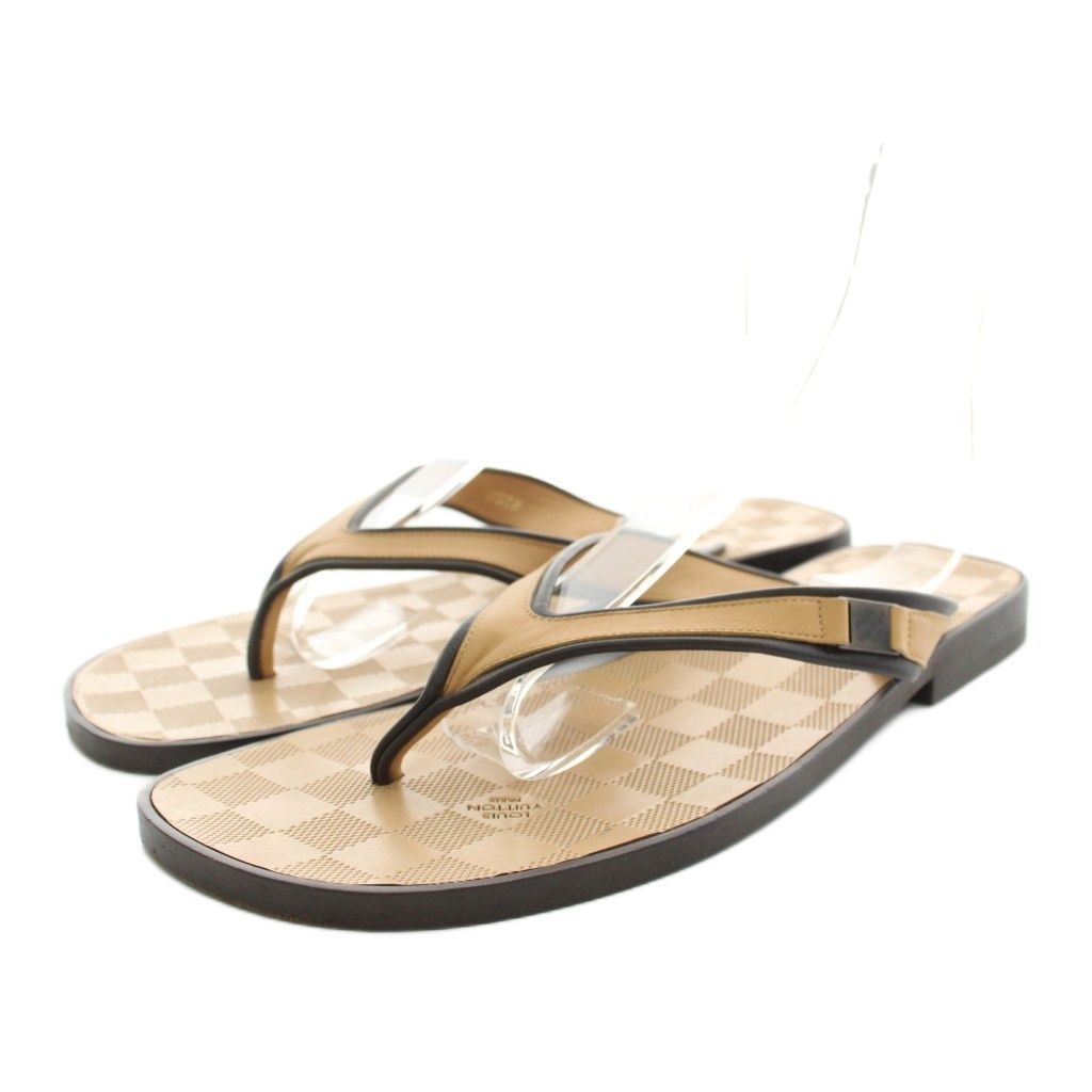 ルイヴィトン LOUIS VUITTON ビーチサンダル トングサンダル レザー