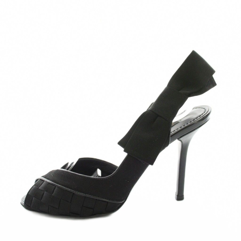 ルイヴィトン LOUIS VUITTON パンプス オープントゥ ピンヒール レザー