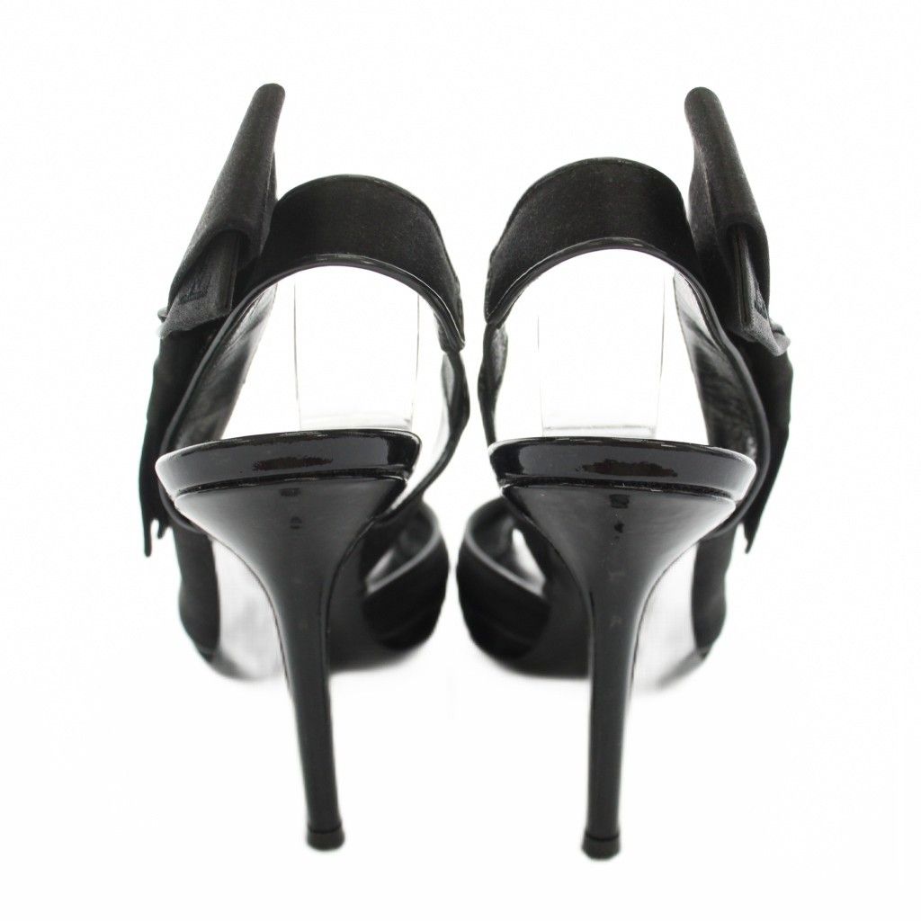 ルイヴィトン LOUIS VUITTON パンプス オープントゥ ピンヒール レザー