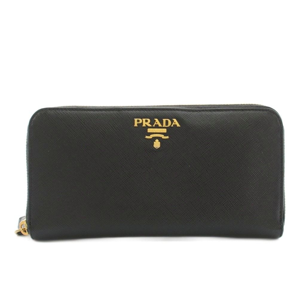 PRADA・プラダラウンドジップ プラダ PRADA 長財布 小銭入れ ラウンドジップ サフィアーノレザー 箱